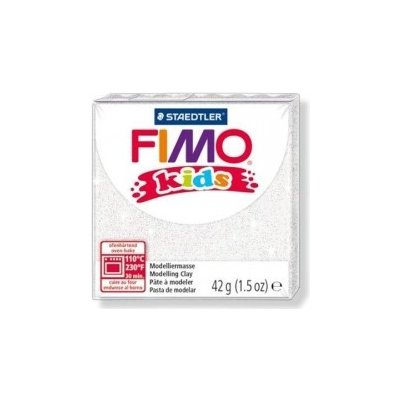 FIMO kids 8030 42g bílá se třpytkami 52