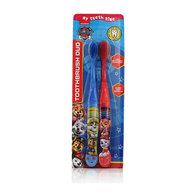 Nickelodeon Paw Patrol Toothbrush Duo Super Soft 4-6 Blue and Red – Zboží Mobilmania