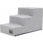 Doggy Schody pro psa INARI popelavé S výška 30 cm 3 schody – Sleviste.cz