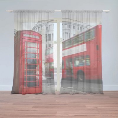 Sablio Záclony Londýn 2: 2ks 150x250cm – Zboží Mobilmania
