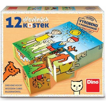 Dino Pejsek a kočička 12 kostky