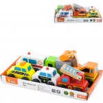 Viga Dřevěná autíčka 6ks – Zboží Dáma