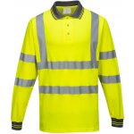 Portwest Polokošile Cotton Comfort S271 dlouhý rukáv reflexní Žlutá M – Zboží Dáma