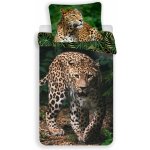 Jerry Fabrics bavlna povlečení s 3D fototiskem Leopard Green 140x200 70x90 – Hledejceny.cz