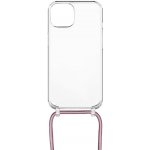 FIXED Pure Neck se šňůrkou na krk Apple iPhone 15 Plus růžové FIXPUN-1201-PI – Zboží Mobilmania