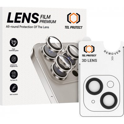 Tel Protect tvrzené sklo 3D Lens na fotoaparát pro iPhone 13-13 Mini Black 2 pcs 137518 – Zboží Živě
