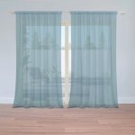 Sablio Záclony Bledě modrá: 2ks 150x250cm – Hledejceny.cz
