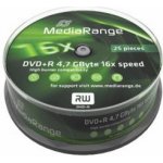 MediaRange DVD+R 4,7GB 16x, cakebox, 25ks (MR404) – Zboží Živě