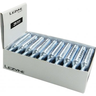 LEZYNE 25G BOX SILVER/ W/B STICKER (30ks bombiček) – Zboží Mobilmania