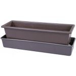 Nohel Garden Truhlík samozavlažovací LEBIŠ s knoty plastový hnědý 60 cm – Zboží Dáma Nohel Garden Truhlík samozavlažovací LEBIŠ s knoty plastový hnědý 60 cm – Zboží Dáma