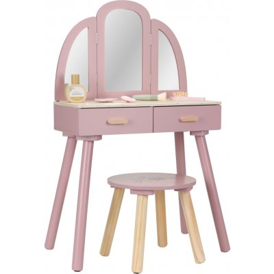 LITTLE DUTCH Toaletní stolek s židličkou dřevěný Pink – Hledejceny.cz