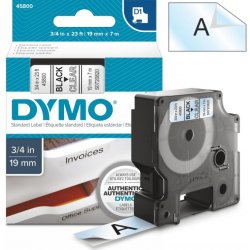 Dymo páska 45800 D1 19 mm průhledná černý tisk 7 m