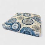 Gadeo sedací polštář mandala modrá 50x50 cm výplň pohankové slupky – Zboží Dáma