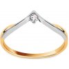 Prsteny iZlato Forever Zlatý diamantový prsten Nevis CSBR12