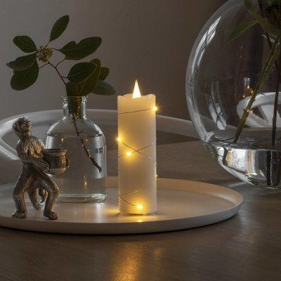 Konstsmide LED vosková svíčka bílá Barva světla teplá bílá 12,7 cm 1824-190 – Hledejceny.cz