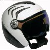 Snowboardová a lyžařská helma HMR H2 R wht/carbon/silver+ štít VTM008 M 15/16