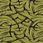 Potahová látka žinylka světle zelená s ornamenty – Zboží Mobilmania