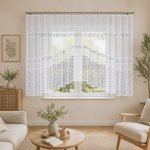 Dekorační oblouková krátká záclona na žabky ADRIANNA 450x160 cm MyBestHome – Hledejceny.cz