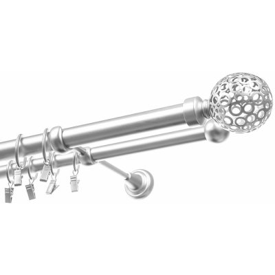 Garnyze-levneCZ Garnýže Koule Azur dvouřadá satyna komplet 25/16 mm 400 cm – Hledejceny.cz