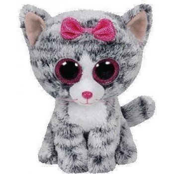 Beanie Boos KIKI šedá kočka 24 cm