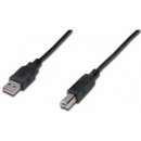 Digitus AK-300105-050-S USB A/samec na B-samec, 2x stíněný, Měď, černý, 5m