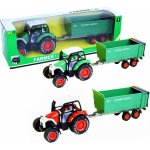 Traktor kovový s vlečkou zelená – Zboží Mobilmania