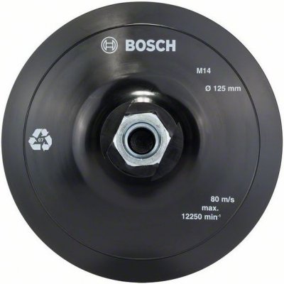 Bosch Professional Opěrný talíř s upínacím systémem se suchým zipem, 115 mm průměr: 115 mm – Zboží Dáma