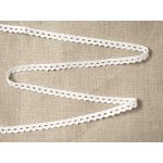 Snový svět Paličkovaná krajka bavlněná bílá TK0073-9mm – Zboží Dáma