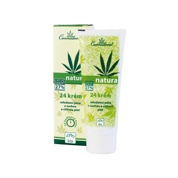 Cannaderm Natura 24 krém na suchou a citlivou pleť 75 g