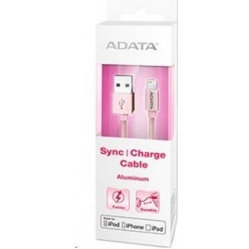 ADATA AMFIAL-100CMK-CRG Lightning USB A 2.0, 100cm, růžový