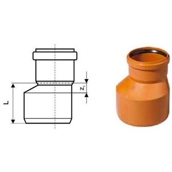 Osma KGR kanalizační redukce 160/125mm, 25450