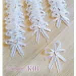 Krajkové svatební vývazky K01 (White) – Sleviste.cz