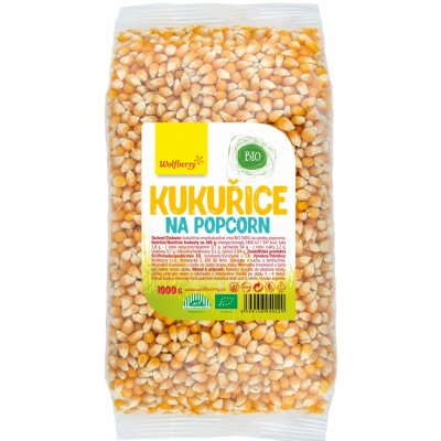 Wolfberry Kukuřice na popcorn Bio 1000 g – Zbozi.Blesk.cz