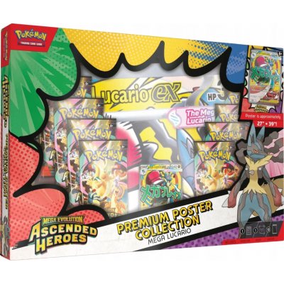 Pokémon TCG: Prémiový plakát Mega Evolution Ascended Heroes - Mega Lucario – Sleviste.cz