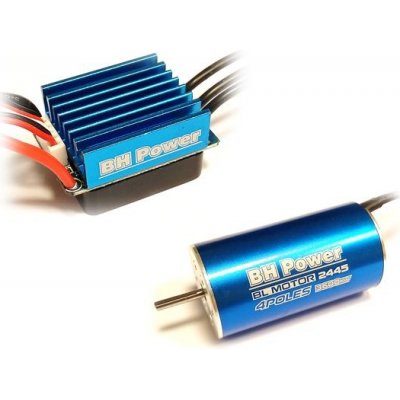 BH Power Střídavý elektromotor Combo 2445 4500kv+35A pro RC auta – Zboží Dáma