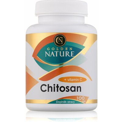 GoldenNature Chitosan + vitamin C 100 kapslí – Hledejceny.cz