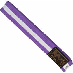Kimono pásek Tornado Dynamic Budo - bílý-fialový