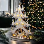 Solight LED dřevěný vánoční stromek s dekoracemi 23x LED přírodní barva 64cm 2x AA – Zboží Dáma