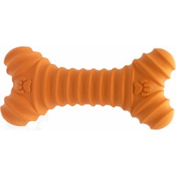 Bubu Pets dentální gumová kost s vůní mléka 16 cm