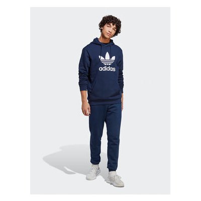 adidas Mikina Adicolor Classics Trefoil Hoodie IA4886 Modrá Regular Fit – Zboží Mobilmania