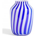 HAY Skleněná váza Juice High Blue, modrá barva, sklo – Zboží Dáma