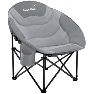 SKANDIKA Kempingová židle Moonchair Sirkka skládacím ŠEDÁ – Hledejceny.cz