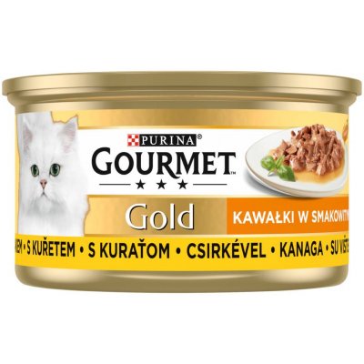 Gourmet Gold cat Sauce Delight s kuřetem v omáčce 85 g – Zbozi.Blesk.cz