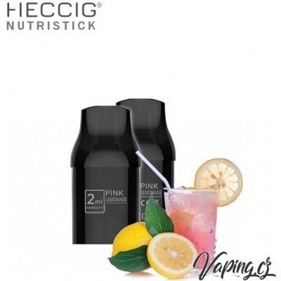 Heccig NUTRISTICK DV2 2x cartridge PINK LEMONADE růžová limonáda 15 mg – Zboží Mobilmania