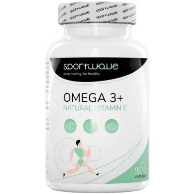 SportWave Omega 3 + Natural Vitamin E 90 kapslí – Hledejceny.cz