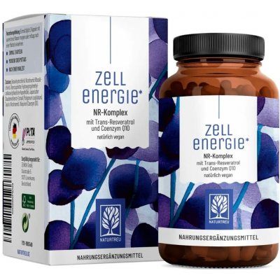 Naturtreu Energie buněk NR komplex s koenzymem Q10 a trans-resveratrolem 90 kapslí – Hledejceny.cz