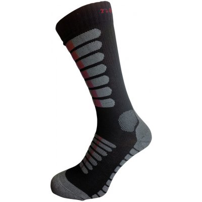 Nanosilver SPECIÁLNÍ VYSOKÉ ponožky se stříbrem černá/červená – Zboží Mobilmania
