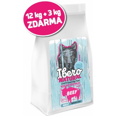 Ibero NATURAL dog COLD PRESSED beef 12 kg