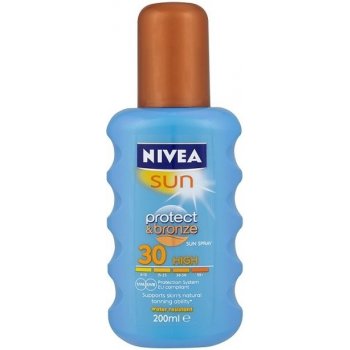 Nivea Sun Protect & Bronze Sun Spray intenzivní sprej na opalování SPF30 200 ml