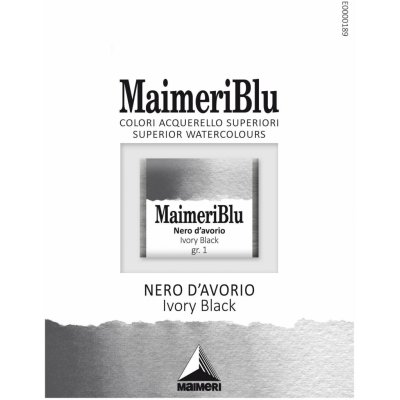 Maimeri Blu Akvarelová barva Ivory Black 535 1,5 ml 1 ks – Hledejceny.cz